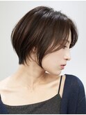 表参道白髪ぼかし髪質改善カラーウルフショートボブ40代50代60代