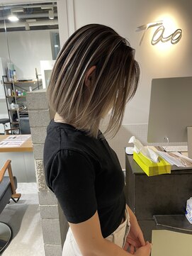 タオ 河原町(Tao) "バレイヤージュとボブ"