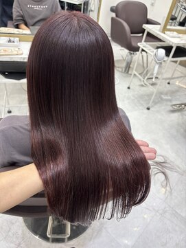 アイズ 横浜(IS) 【KAZUKI】髪質改善縮毛×ピンクカラー♪♪