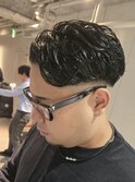 フェード×七三アップバンク