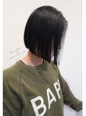 ミニボブ×ブルーブラック