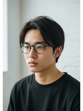 デバイス バイ フレイムス 越谷(DEVICE by Frames) メンズカット/爽やかに動くフェザーパーマ/センターパート/越谷