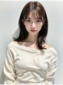 20代30代40代髪質改善カラーショコラアッシュ艶感ミディ