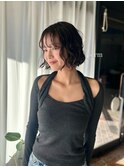 女性らしいボブパーマ