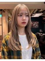 グッドフェローズ ミナミホリエ(GoodFellas minamihorie)&nbsp;大人可愛いロングレイヤーくびれヘア羽エクステ韓国ヘア艶感