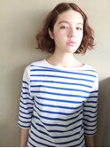 【nanuk】ヌーディー×ゴールドピンアレンジ◇ガーリーボブ