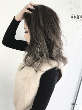 ルモア(RUMOR) Rumor×「3Dハイライトカラー」ラベンダーアッシュグレイ