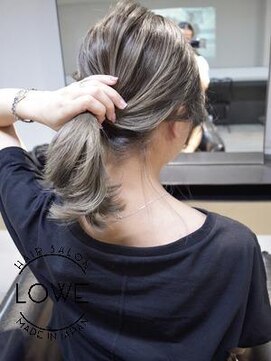 ルーヴェ(LOWE) 結いても可愛い外国人風バレイヤージュとおしゃれポニー