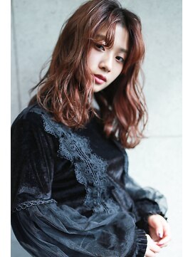 ラフィス ヘアー リーベ 京都駅前店(La fith hair liebe) 【La fith】 無造作ウェーブセミディスタイル