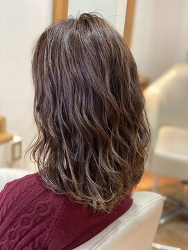 アプシー 南が丘本店(apsee) 大人可愛いシアーベージュ/くすみベージュ/細めハイライト