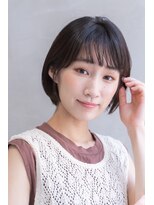 メーヴェ(Mowen) mowen 南堀江　ショートボブ×ブルーブラック×簡単スタイリング