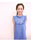 CUtEど真ん中！リボン編み込み２つくくり！
