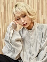 ブゾン(buZon)&nbsp;ミルキーホワイト×アシメボブ