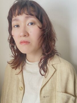 カミヤ(kamiya) 【kamiya】ミディアムレイヤー × パーマ