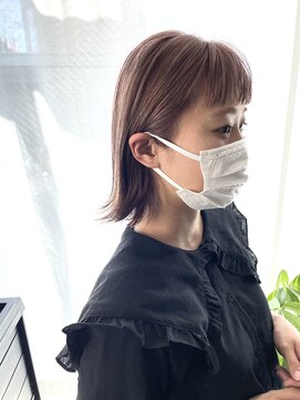 アトモスサニーテラス(Atmos sunny terrace) pink beige＊切りっぱなしbob