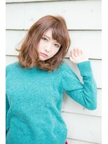 ニコ(NiCO)&nbsp;【NiCO 八戸】伸ばしかけ くせ毛風 ふわミディ 大人ボブ ♪