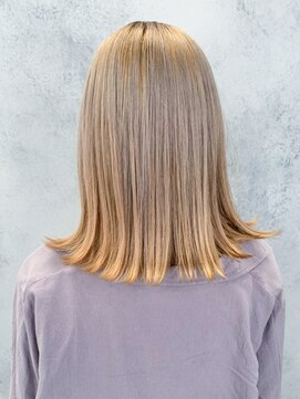 アルバム 渋谷パルコ(ALBUM) ハイトーンベージュ_チェリーブラウンフェミニンロング_ba351382