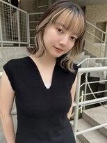 ヒート バイ アンカットラウンジ 渋谷(HEAT by UNCUT&LOUNGE)&nbsp;フェイスフレーミング/インナーカラー/ケアブリーチ/ベージュ