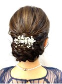 結婚式参列お呼ばれヘアセット/下目アップ/ヘアアレンジ