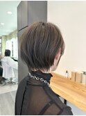 大人ラフウェーブ20代30代40代ボブブラウンスウィングショート