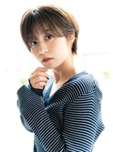 くびレイヤーエモージュグレージュカラーくびれショート/国分寺