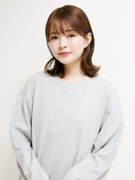 オンク 新宿(onk) 黒髪/グレーベージュ/レイヤーロング/前髪パーマ[新宿駅]