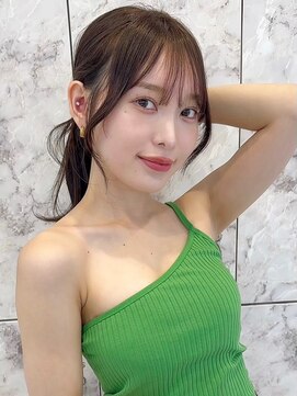 ハローバイシー 仙台(Hello by Sea) 韓国風前髪×レイヤーカット【髪質改善/仙台/レイヤーカット】