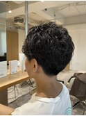 【soy-kufu】MEN'S HAIRカルマパーマアッシュブラック