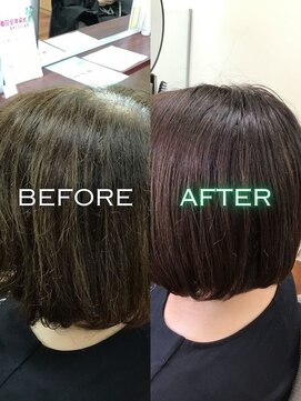 カラーのちから 北区如来店 髪質改善カラー白髪染め