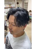 波巻きパーマ