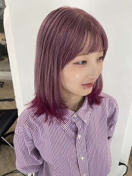 ラヴィズム(LUVISM) ピンクラベンダーダブルカラーブリーチ新潟万代