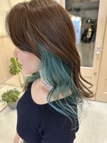 シダ(sida)&nbsp;インナーカラー「ターコイズブルー」