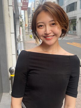 ユー イケブクロ(u Ikebukuro) ショートボブ/ブリーチなし/ダブルカラー/ハイトーン/ボブ