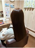 ツヤ髪スタイル/フェミニンロング/小顔ロング/冬カラー/透明感