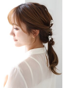 ノノリリ(NONORIRI) 20代ヘアアレンジ・ヘアセットゆるふわお呼ばれスタイル