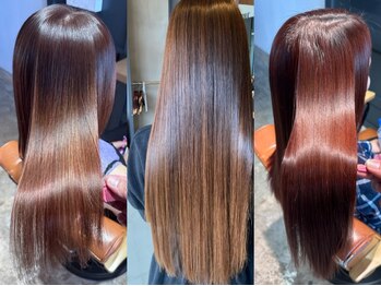 トリニティ(trinity)の写真/【豊見城】縮毛矯正専門店認定☆真っ直ぐ過ぎないナチュラルでさらさらなオイルストレート♪
