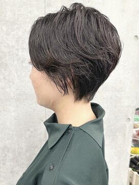 モリオ(morio) <大人女子くせ毛風パーマショートボブニュアンスパーマ30代40代3