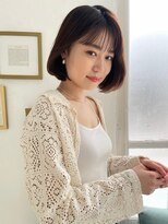 ロンド フィーユ(Lond fille)&nbsp;イメチェン外ハネボブ美髪×ブリーチなしレイヤー韓国[銀座]