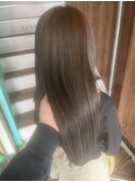 ミルクティーベージュ×透明感カラー