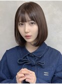 ★10代20代30代前下がりボブ/タンバルモリ/オリーブベージュ
