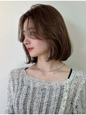 韓国ボブヘアタンバルモリ顔まわりレイヤー小顔バタフライカット