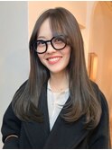 レイヤー マロンブラウン 透明感カラー 似合わせカット 20代30代