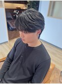 シースルーフェザーショート