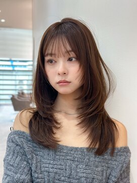 ライズ ネックス ザ サロン 渋谷(LIZE nex the salon) 【ロングヘア 韓国ヘア　前髪なし　#12】#渋谷駅#韓国#髪質改善