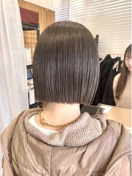 ネオリーブウリ 二子玉川店(Neolive uri) ホワイトグレージュミニウルフデジタルパーマチェリーブラウン