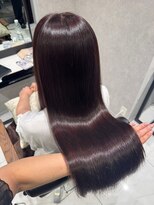 フォルテ 草薙店&nbsp;ピンクラベンダー　髪質改善　暖色カラー