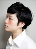 【keep hair design】黒髪×大人のモダンショート