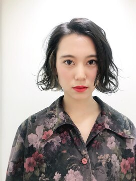 レンジシキチジョウジ (RENJISHI KICHIJOJI) インナーカラーを効かせたグレージュボブ【RENJISHI 宮本】