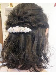 【Miyuki】結婚式参列用パーティヘアセット