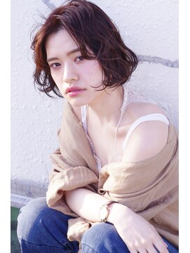 リティアンドビューティースタジオモッズシブヤ(LITTY&beauty studio M.O.D shibuya) 大人可愛い/小顔ヘア/ツヤ感/ノーブル/切りっぱなし/ボブルフ